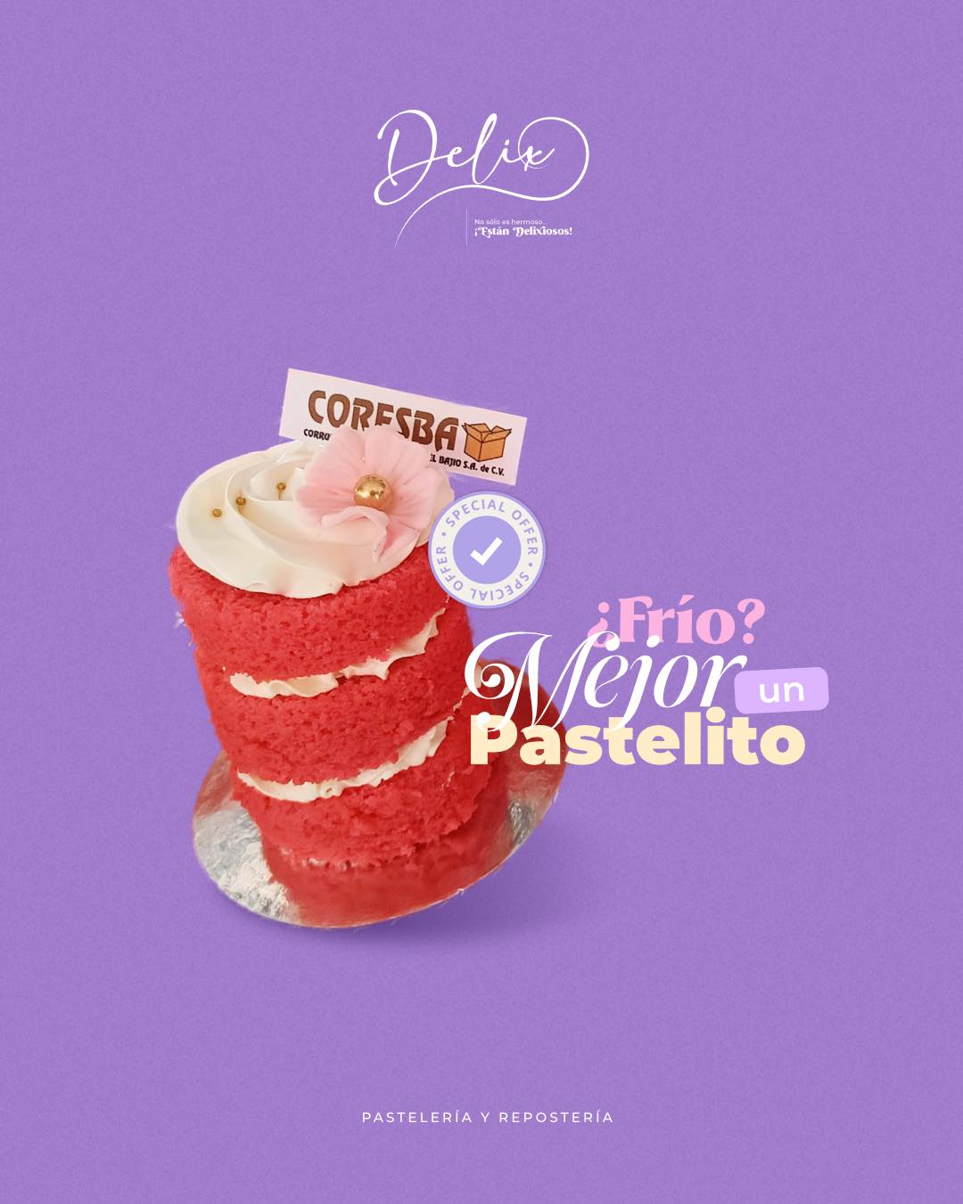 Noviembre trae clima rico… y antojos también.
🎂 Un pastel bonito y puede salvar tu tarde. 

Haz tu pedido hoy 💜